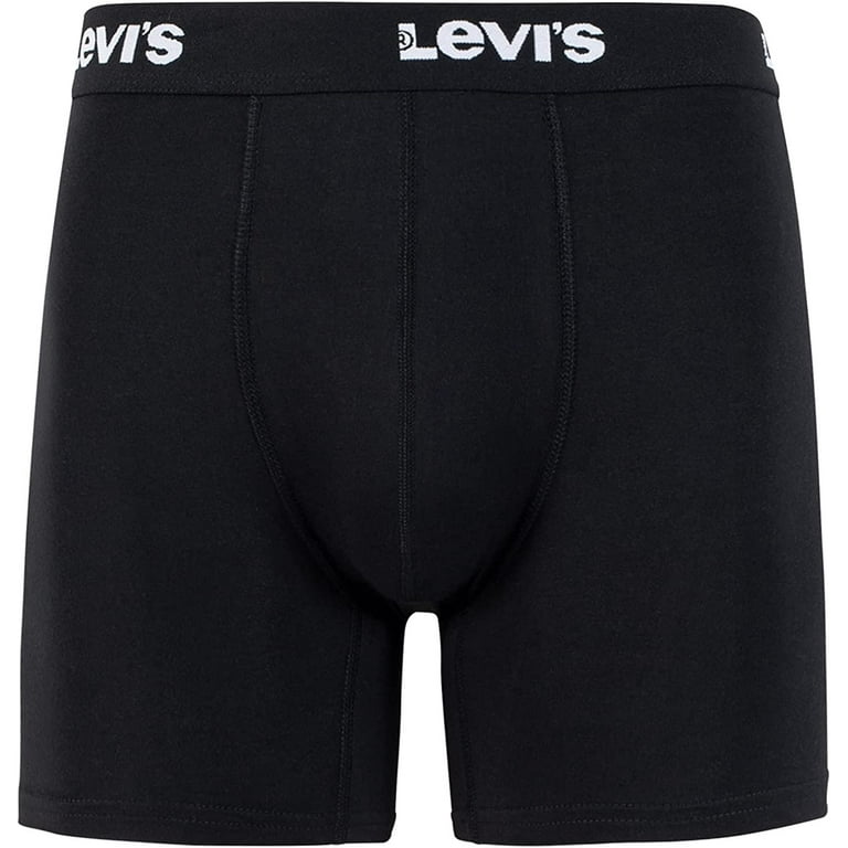 Levi's® MEN SOLID BASIC BOXER BRIEF 4 PACK - Boxershort - black/zwart