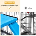 thumbnail image 5 of Dextrus 4-Tier Indoor Animal Cage for Small Pets, Metal Cage for Adult Rats, Rabbits, Ferrets, Chinchillas, Cats, Guinea Pigs, and Large Hamsters, 5 of 6