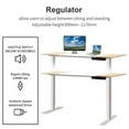 thumbnail image 4 of Dual Motor Height Adjustable Electric Standing Desk, 47x24 Inch Complete Desktop, Featuring Muting Adjustment with Spliced Desktop,Office and Home Use WHITE, 4 of 7