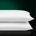 thumbnail image 2 of Ntbay 2 Pack Satin Queen Breathable Pillowcases for Hair and Skin, Ultra Soft and Smooth Pillow Cases Set with Hidden Zipper, 20" x 30", White, 2 of 5