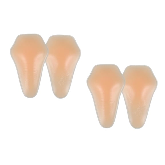 MLINS Worgeous 2 Pairs Silicone Skating Pads Adhesive Mat Protective Gear for Outdoor Ice Skating Sports