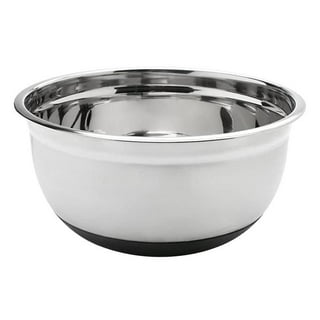 Hoement Lot de 2 grands bols à mélanger en acier inoxydable pour salade, soupe, pâte 304 de qualité alimentaire, faciles à nettoyer