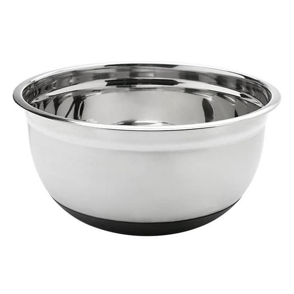 Mainstays Stainless Steel Mixing Bowl With Non Skid Bottom, 8Qt