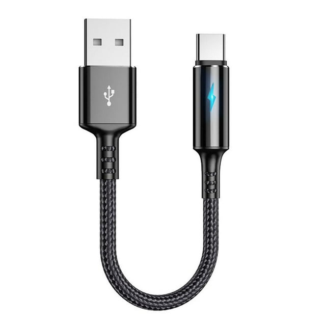 Câble de Chargeur USB vers Type C Câble de Données Court Charge Rapide Cordon UK Nouveau R9P7