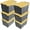 Black/Yellow, variant on 72 Quart Plastic Storage Bin, Stackable and Nestable Storage Boxes with Lids and Secure Latching Buckles, Large Storage Container