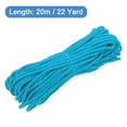 thumbnail image 2 of Uxcell Twisted Cord Trim 22 Yard 0.2 inch 3-Ply Twine Braided Rope Shiny Thread String for Craft Gift Bag Curtain Sky Blue, 2 of 7