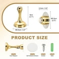 thumbnail image 2 of Magnetic Door Stoppers Stainless Steel Door Stops Wall Floor Mounted Doors Holder Gold Tone, 4 Pack, 2 of 6