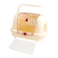 thumbnail image 2 of Pet portador de ventilación ligera Kennel para perros gatito interior al aire libre Beige, 2 of 8