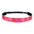 thumbnail image 2 of sunsanly Girls Sports Headband Athletic Hair Band Elastic Headband with Basketball Pattern for Soccer Running Sweatband Sports Accessories, 2 of 8