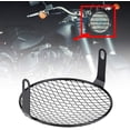 thumbnail image 3 of Cubierta universal para faro de motocicleta, duradera, para la mayoría de motocicletas, rejilla oblicua, 3 of 5