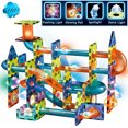 thumbnail image 2 of Glowing Magnetic Tiles Marble Run Race Track Super Set - 110 piezas completas brillan en l BELLA GLOBE BELLA GLOBE, 2 of 2