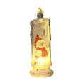 thumbnail image 3 of Christmas Flameless Candles With Santa Snowman Decals Battery Operated Christmas Lights Wire Christmas Net Lights Large Christmas Light Bulbs Rope Christmas Lights And Mini Clear String Lights, 3 of 3