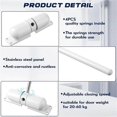 thumbnail image 2 of 4Pcs Auto Door Closer, Spring Door Closer, for Garage Safety-White, 2 of 5