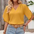 thumbnail image 5 of VBARHMQRT Summer Summer Tops for Women Trendy 2024 Women Casual Printing Shirts Round Neck Short Sleeve Tee Tops Tunic Blouse Business Tops for Women Summer Clothes, 5 of 8