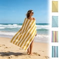 thumbnail image 7 of Large Oversized Beach Towel - 30 x 60 Inch Microfiber Pool Towel, Striped Quick Dry Swim Towel, 7 of 7