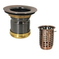 thumbnail image 5 of Westbrass Junior Bar and Laundry Sink Drain Assembly with Removable Strainer Basket, Antique Copper, 5 of 5