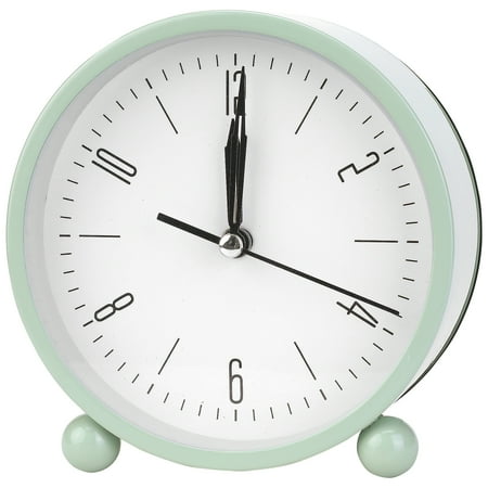Unique Bargains Retro Metal Casing Alarm Clock Green 4.5L x 2.0W x 4.7H
