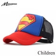 thumbnail image 2 of Gorra bordada de super hombre, gorra de béisbol informal de hip hop ajustable de 3 a 8 años para niños y niñas, huesos 2019 hola suerte  unisex, 2 of 2