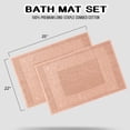 thumbnail image 4 of Superior Egyptian Cotton 900 GSM Greek Key Border 2-Piece Bath Mat Set, Peach, 4 of 7