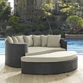thumbnail image 4 of Hawthorne Collection Patio Daybed in Antique Canvas Beige, 4 of 4