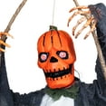 thumbnail image 6 of Northlight Animated Swinging Pumpkin Man Halloween Decoration - 30", 6 of 9