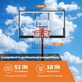 thumbnail image 5 of PYY Shatterproof Adjustable Basketball Hoop 52 Inch – PC Backboard, Height 4.9-10FT, Portable Wheeled Weighted Base, Perfect for Youth & Adults in Driveway, Backyard, or Poolside – Size: 52 Inch, 5 of 8
