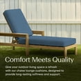 thumbnail image 2 of Textured Solid Pacific Blue Chaise Lounge Cushion, 2 of 8
