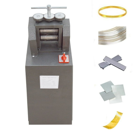 Electric Rolling Mill For Jewelry Gold Making Flake Machine Smooth Roller Soft Metal Working Machine 1P