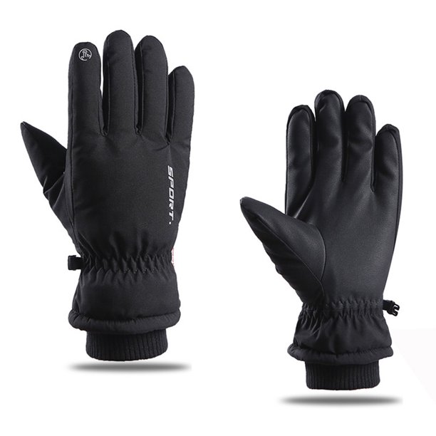 Invierno al aire libre a prueba de viento guantes de esquí cálidos impermeable antideslizante engrosamiento ciclismo Hugtrwg Para estrenar