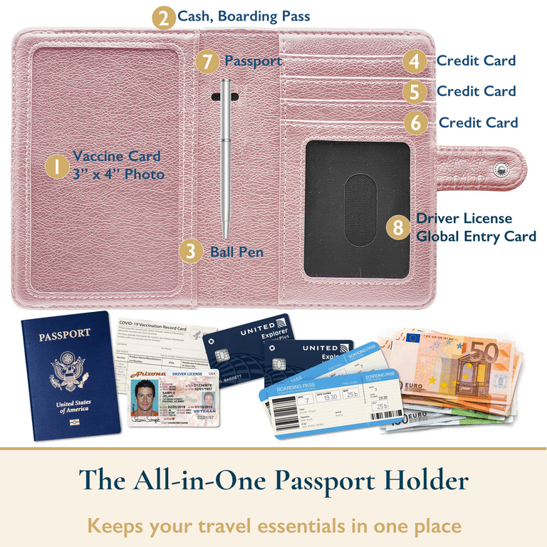 Hot Selling Design Waterproof Document Organizer Bag Family Passport Credit  Card Holder Travel Wallet - China PU Card Holder and Wallet price