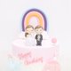 thumbnail image 5 of Jumpingount Boda novia novio estatuilla resina compromiso romántico matrimonio pastel Cupcake Toppers hogar escritorio decoración ornamento Ropa, zapatos y accesorios Miscelánea, 5 of 6