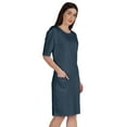 thumbnail image 3 of Inkmeso Womens Elbow Sleeve Regular Fit Tshirt Dress With Front Pockets, 3 of 8