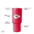 thumbnail image 2 of Vaso sencillo y moderno de acero inoxidable de los Kansas City Chiefs de la NFL, 900 ml, 2 of 4