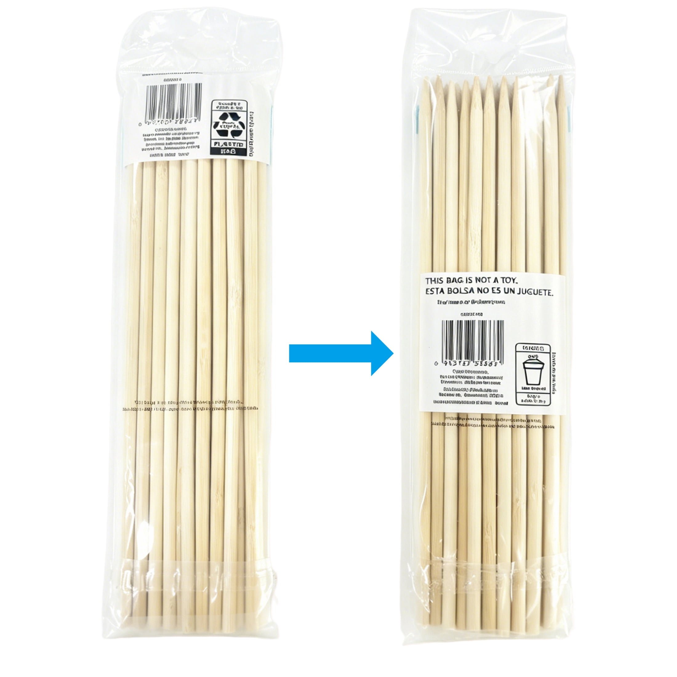 11.7" Bamboo Treat Sticks, 25 Count, by Way To Celebrate