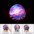 thumbnail image 4 of Lámpara de luna Lámpara de galaxia 5.9 pulgadas 16 colores LED 3D Luz de luna, control remoto y táctil Lámpara de lava Luz de noche de luna Regalos para niñas, niños, mujeres, cumpleaños, 4 of 5