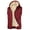 #00 16 Wine, variant on Men Fleece Hooded Vest Zipper Up Sleeveless Jackets with Pocket 2025 Winter Casual Thermal Jacket Coat Vest for Indoor Outdoor Hunt Camp