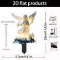 thumbnail image 3 of Aodebiao Angel Garden Stake - 2D Flat Metal Yard Art with Wings, Outdoor Decorative Pile for Courtyard, Lawn & Flower Bed, Weather-Resistant Scene Prop, 3 of 9