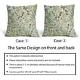 thumbnail image 6 of Botanical Print Pillow Covers 16x16 Set of 2 Vintage Floral Spring Sage Green Flower Plant Decorative Throw Pillow Cases Outdoor Farmhouse Decor for Sofa Couch Bed, 6 of 6