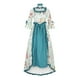 thumbnail image 1 of Vestido Retro de Mujer Vintage de Manga Larga Con Cuello Cuadrado Estampado de Corte Vintage Vestido de Noche Vestido de Fiesta Falda Gran Manga Acampanada Vestido Con Lazo Con Volantes Odeerbi  ODB115528, 1 of 4