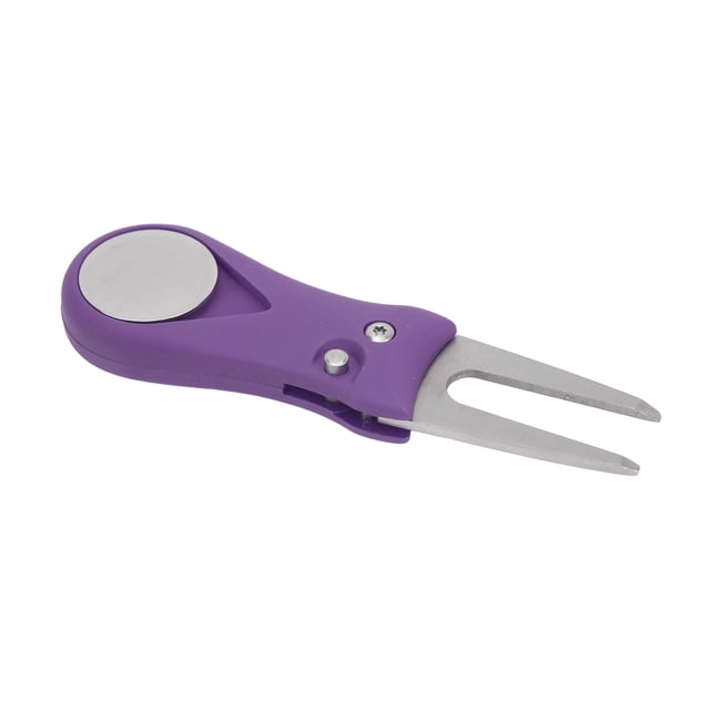 Fourche Verte, Détachable Marque Divot Réparation Outil Ressort Conception Alliage de Zinc pour Terrain de Jeux Violet