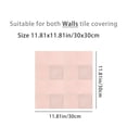 thumbnail image 3 of 10 Pcs, 3D Peel and Stick Tile, 11.8"×11.8" 10-Sheet PVC Square Peel and Stick Backsplash for Kitchen Stick on Tiles for Bathroom, Living Room, Fireplace, Wall Decor, 3 of 7