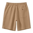 thumbnail image 5 of PIMSSY Men Shorts Lightweight Casual Linen Shorts For Summer Comfort And Relaxed Fit With Adjustable Drawstring And Side Pockets Solid Color Outdoor Male Trendy Bottoms, 5 of 5