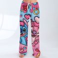 thumbnail image 1 of Pantalon de Pyjama Rose Vif Bas de Pyjama Doux Pantalon de Détente Ample Décontracté m, 1 of 5