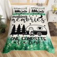 thumbnail image 1 of Maxcorners Happy Camping Duvet Cover For Rv Decor, Camper Trailer Graffiti, 1 of 5