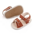 thumbnail image 3 of Aayomet Baby Shoes Fashion Soft Soled Toddler Shoes Breathable Hollow Baby Sandals Natives Shoes Kids,Brown 6, 3 of 5