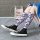 thumbnail image 5 of Fotbe Skull Calcetas Divertidas Estampadas para Hombre y Mujer, Calcetas de Algodón hasta la Rodilla para Caminar, Correr, Enfermería y Embarazo, 5 of 6