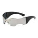 thumbnail image 3 of Gafas de sol sin montura, gafas de sol cyberpunk para rave, Halloween, adultos, calle, playa Plata, 3 of 9