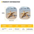 thumbnail image 5 of KUIFORTI 2 Piece Car Windshield Sun Shade, Beach Starfish Sunshades Blocks UV Rays Foldable Keep Your Vehicle Cool, Sun Visor for Car Sedans SUV Truck Van, 5 of 5