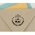 thumbnail image 4 of Printtoo Personalized&nbsp;Heavy Duty Black Self Inking Library Round Rubber Stamp This Book Belongs To Custom&nbsp;Stamper-45 mm, 4 of 6