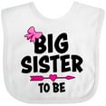 thumbnail image 3 of Inktastic Big Sister to Be with Bow and Arrow Girls Baby Bib, 3 of 4